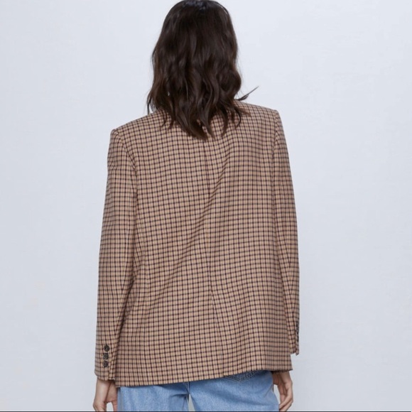 Zara Oversized Plaid Blazer - Picture 10 of 11